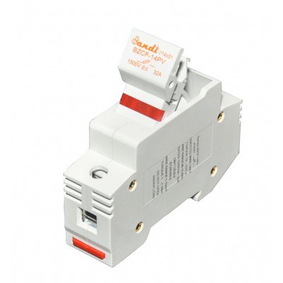 High Voltage Dc 1000v & 1500v Fuse Holder With Fuse 5a/10a/15a/20a For Pv Combiner Box